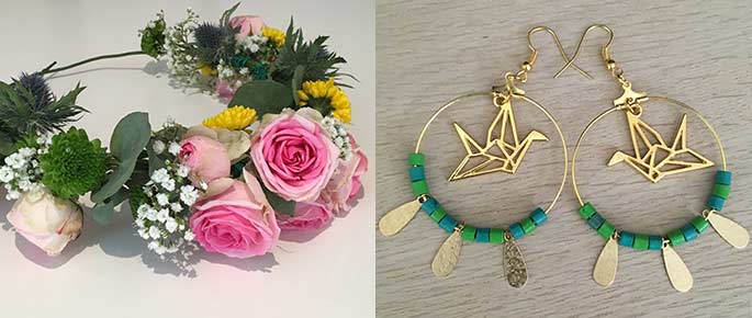 Atelier DIY bijoux et couronnes de fleurs à Quimper