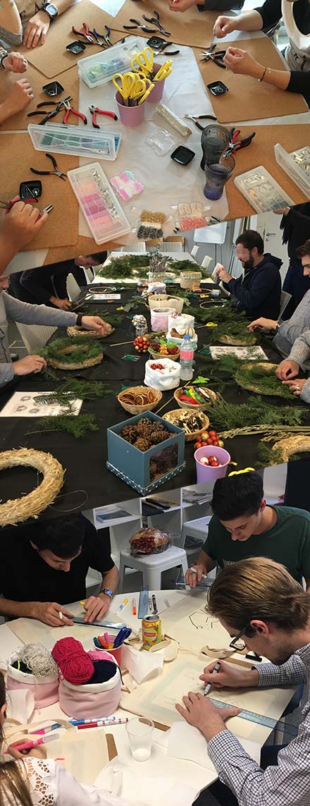 Atelier créatif - team building à Dammarie-les-Lys