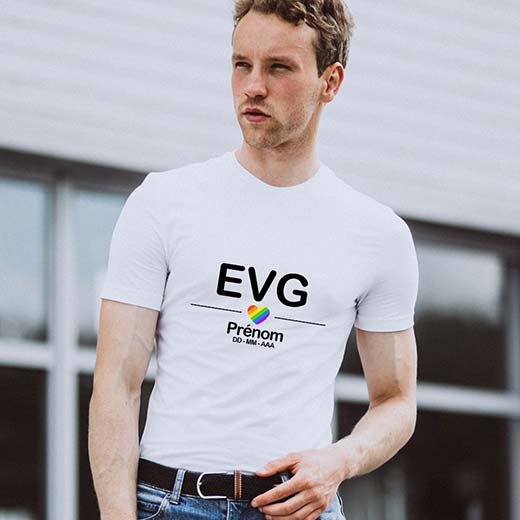 Tee shirt personnalisé EVG