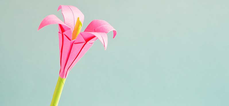 fleur origami diy